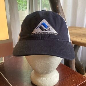 Vail Ski & Snowboard Club Snapback Hat Blue White Mesh Les Streeter Program